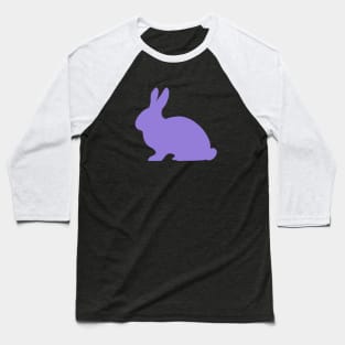 Bunny Rabbit Pattern in Purple Baseball T-Shirt